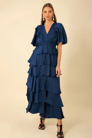 Ainsley Soild Tiered Dress