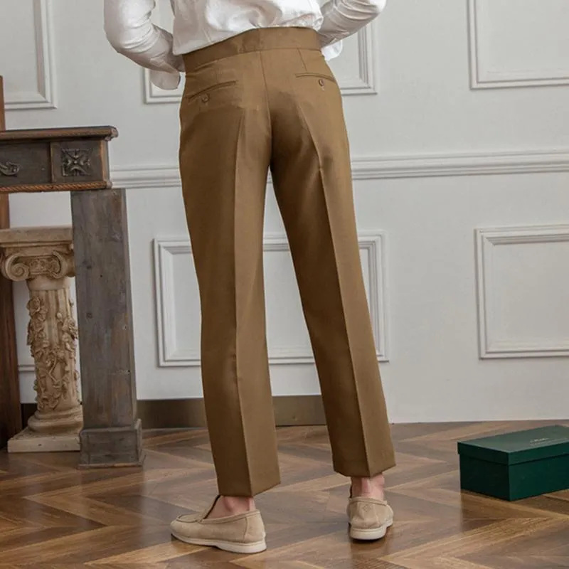 Ancien | Neapolitan High Waist Straight Suit Trousers