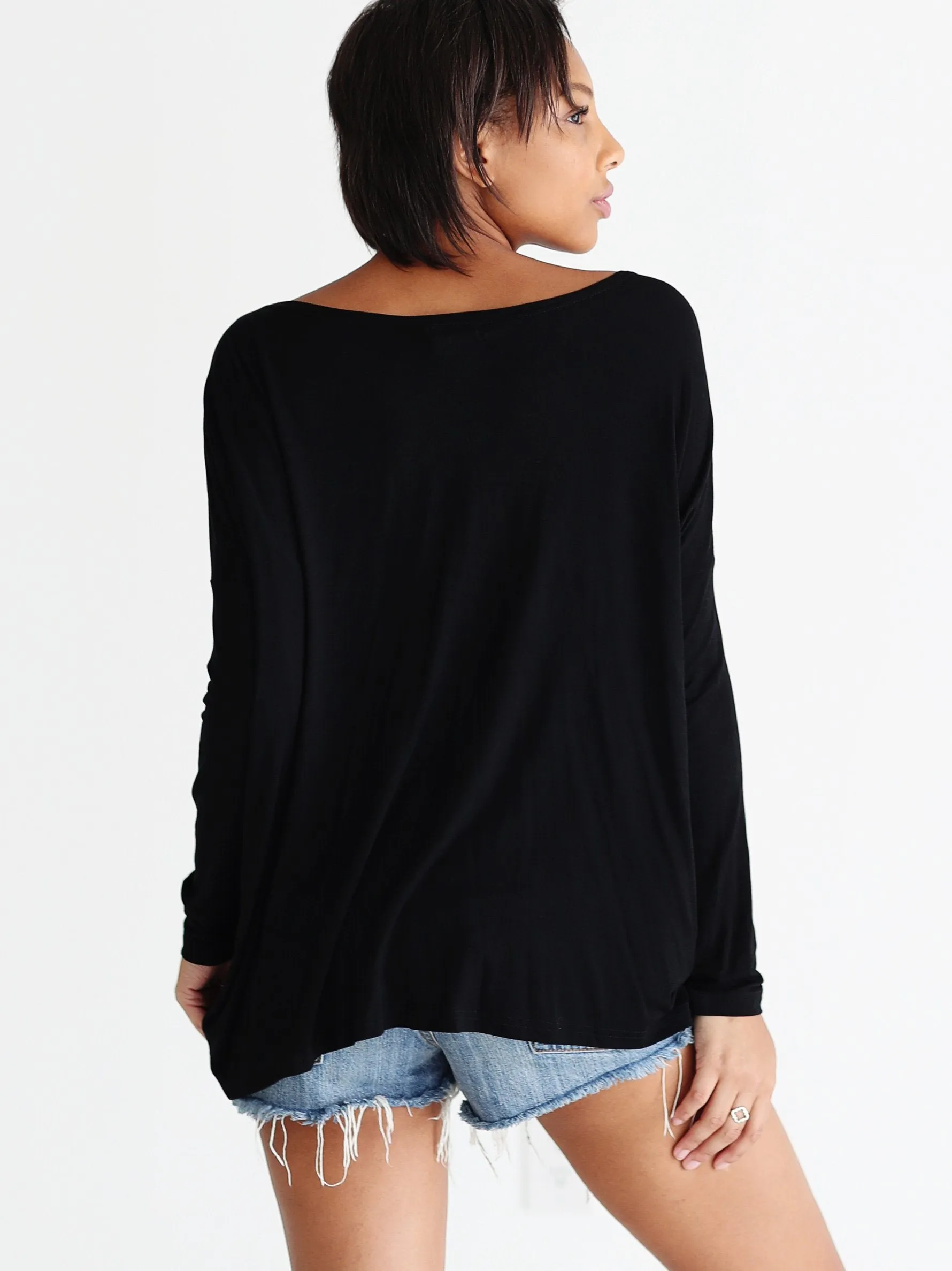 Black Long Sleeve Top