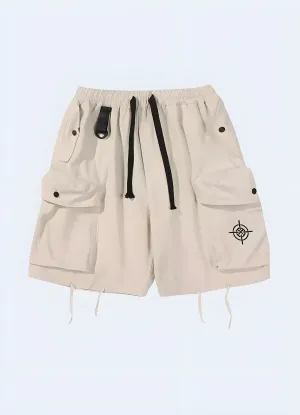 Black Tactical Cargo Shorts