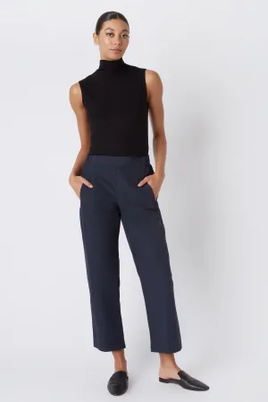 Brit Crop Pant - Navy