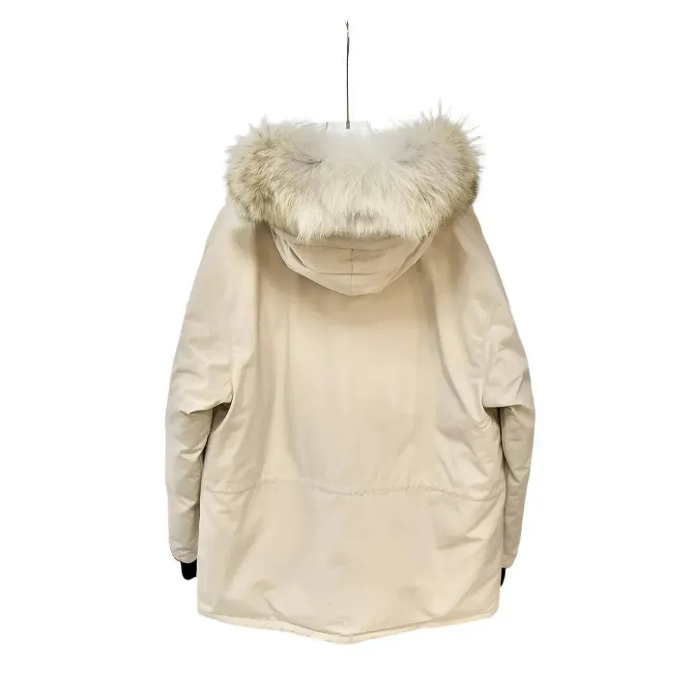 Canada Goose Light Beige Expedition Down Jacket