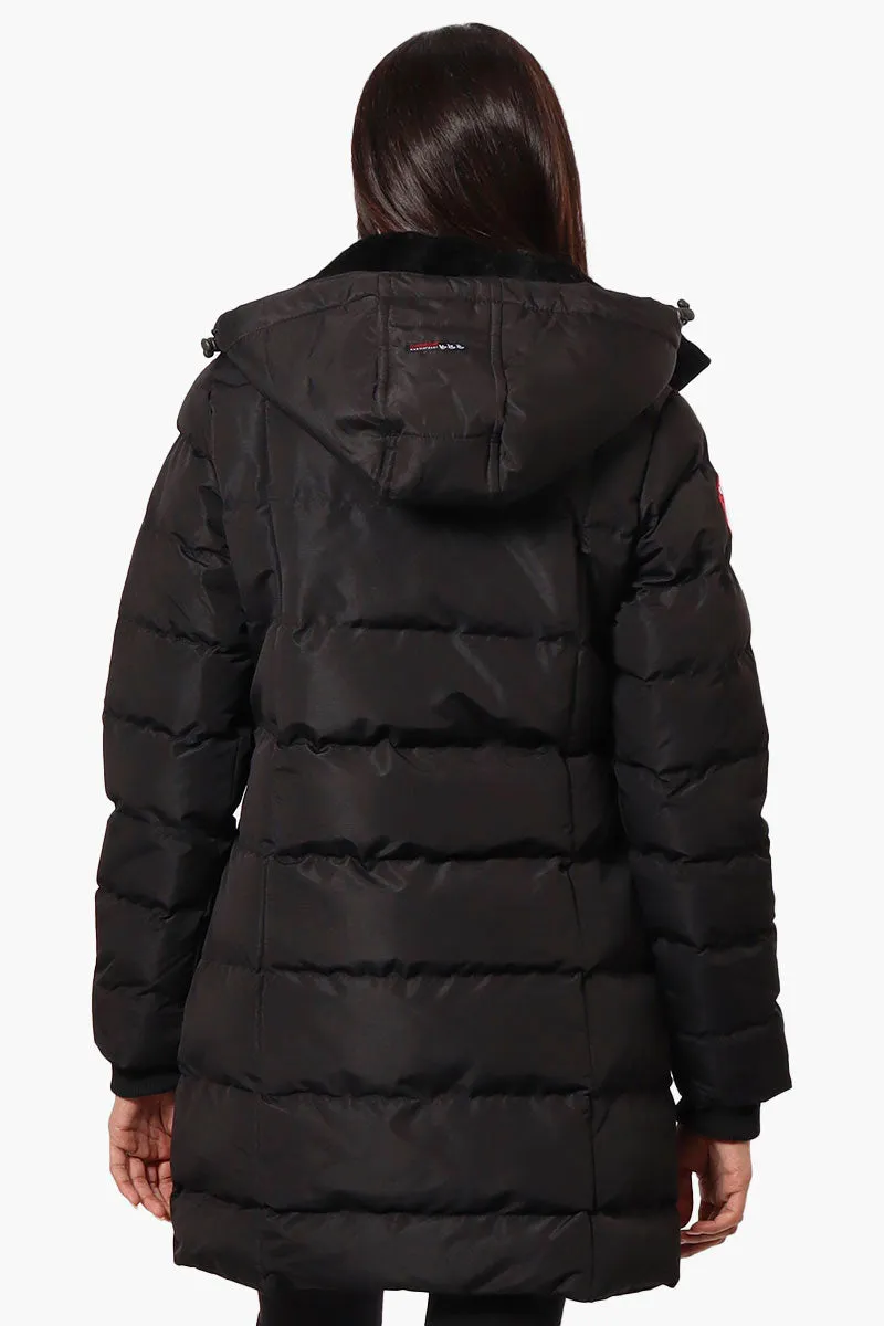 Canada Weather Gear 3/4 Length Bubble Parka Jacket - Black