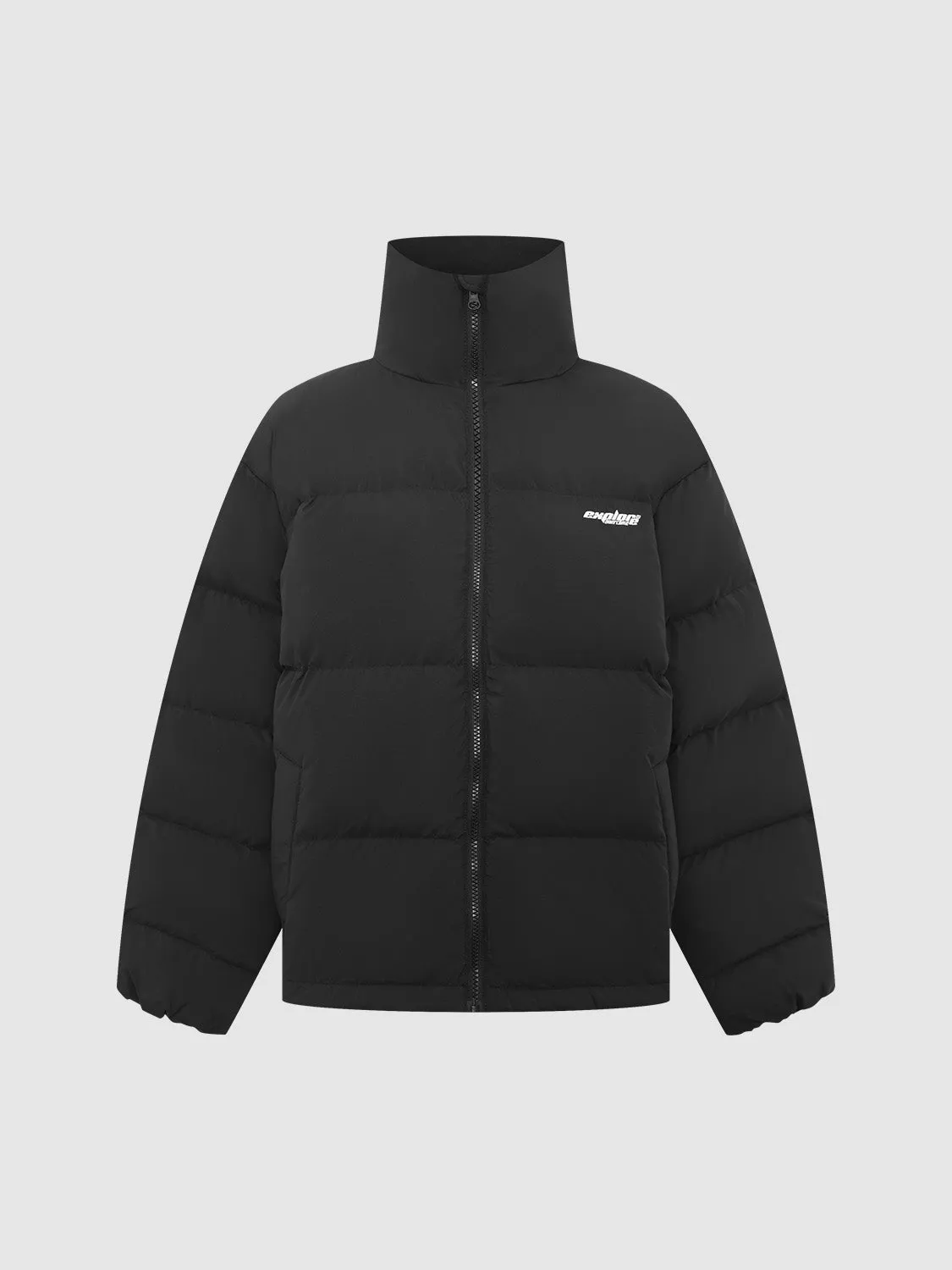 Cropped Padded Down Puffer Jackets