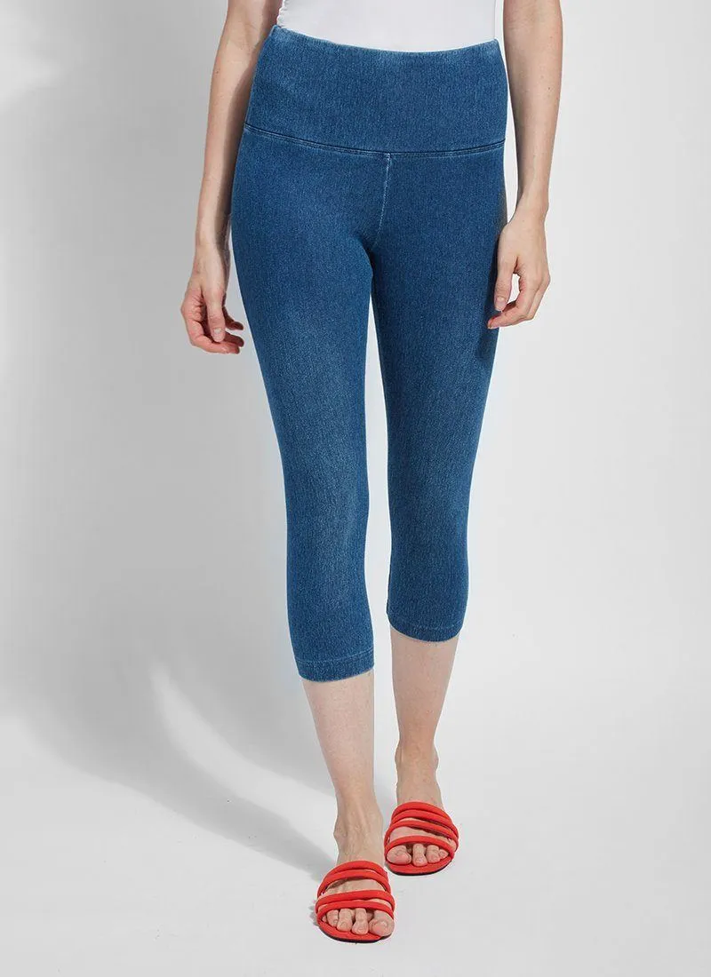 Denim Capri (Plus Size, 21.5" Inseam)