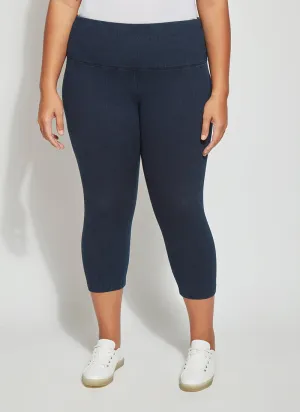 Denim Capri (Plus Size, 21.5" Inseam)