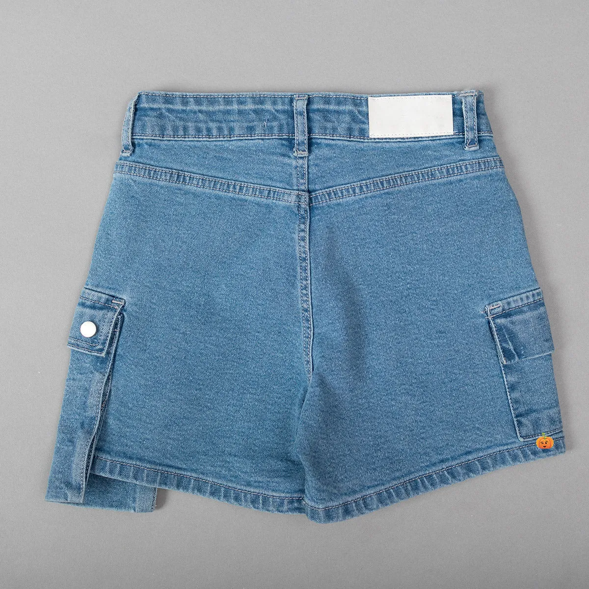 Denim Cargo Girls Shorts