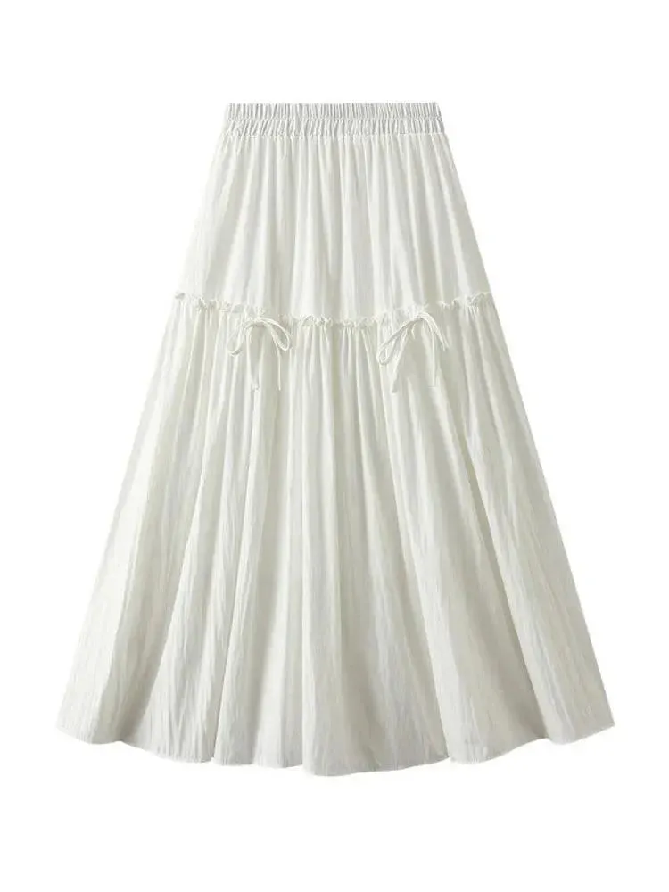 Elegant Bow A-Line Skirt