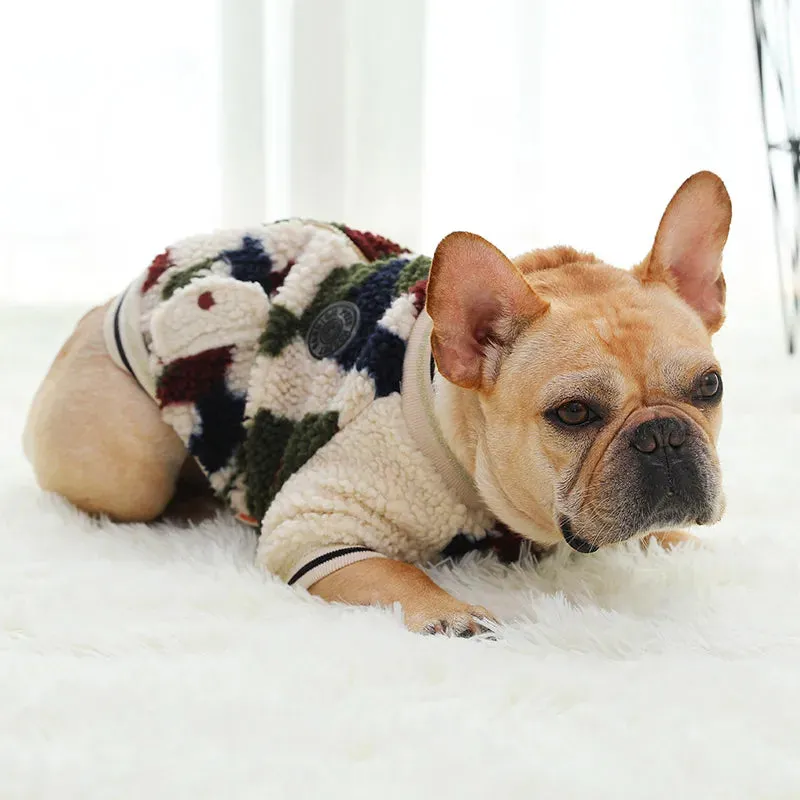 Elevate Your Pup's Winter Wardrobe with a Cozy Dog French Bulldog Hoodie: Pet Dog Clothes for Dogs Coat Jacket, Puppy Cotton Clothing, Perfect for Pets Outfit and Costume