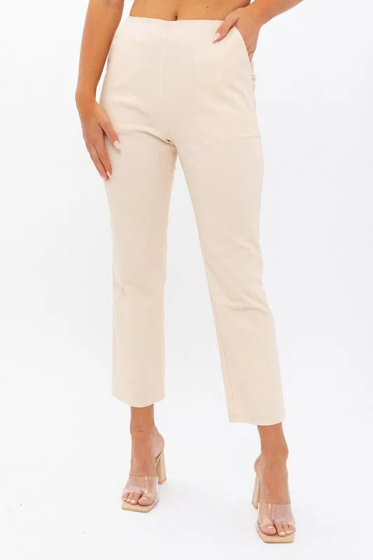 Elevated Ease High Waist Cropped Pants