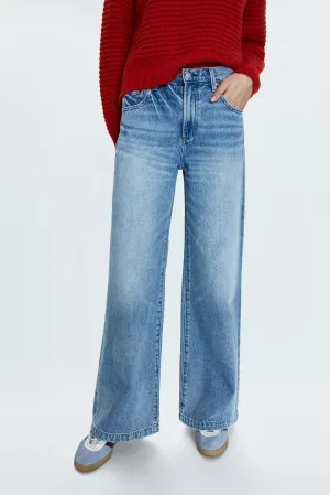 Jadyn Low Slung Palazzo Jeans | Runyon Wash