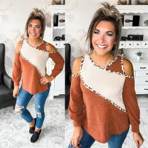 Let's Be Honest Cold Shoulder Sweater