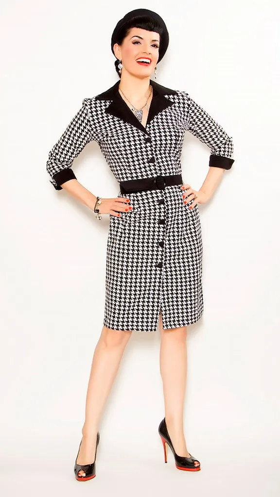 Librarian Houndstooth Dress