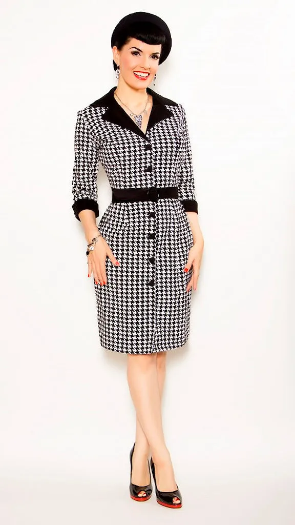 Librarian Houndstooth Dress