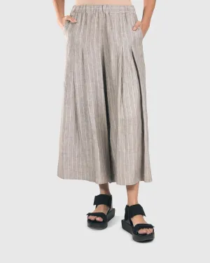 Linea Palazzo Crop Pants, Dove