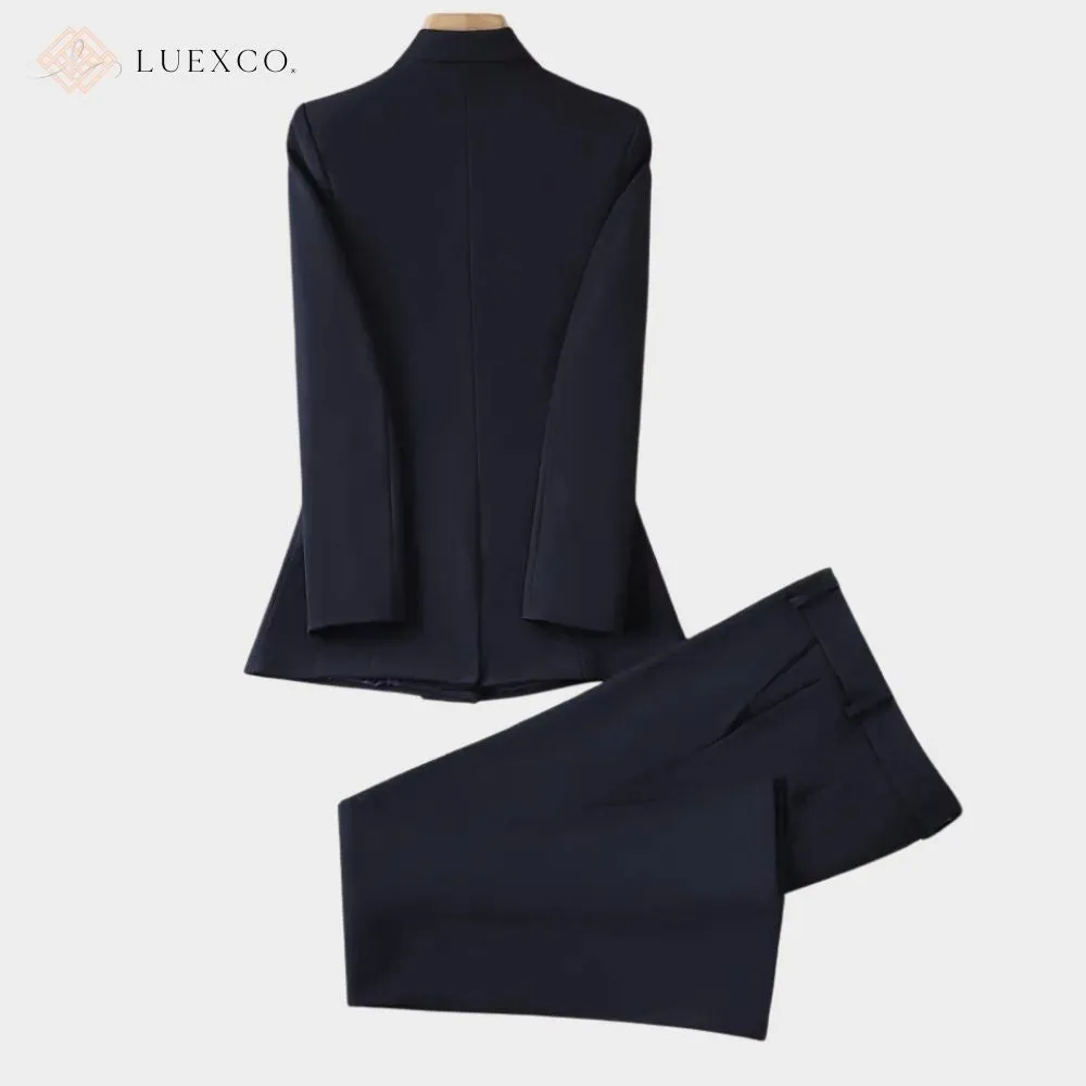 Luexco Elegance Women's Formal Suit Set Blazer and Pants