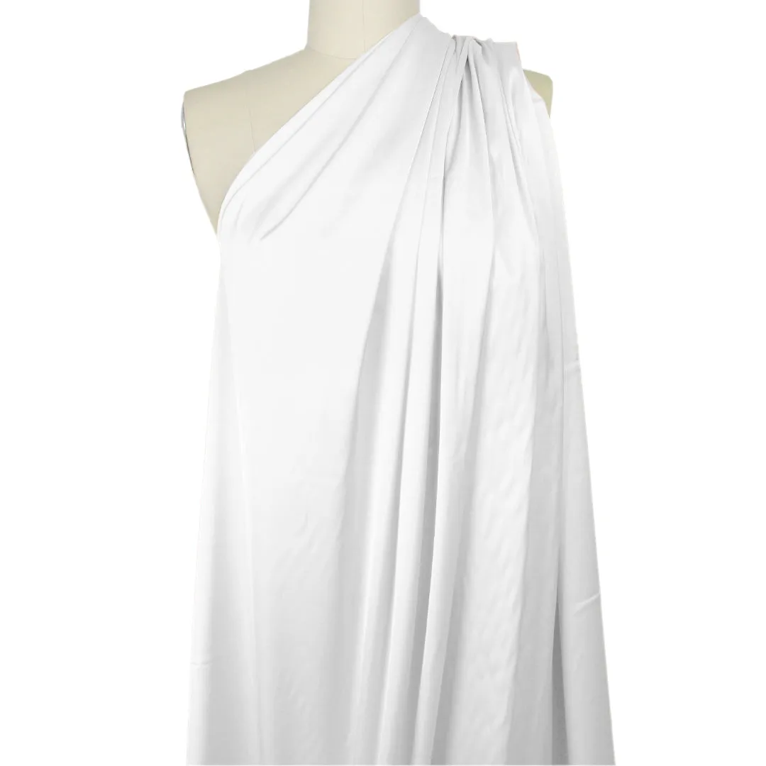 luscious recycled poly satin woven, GRS certified - white