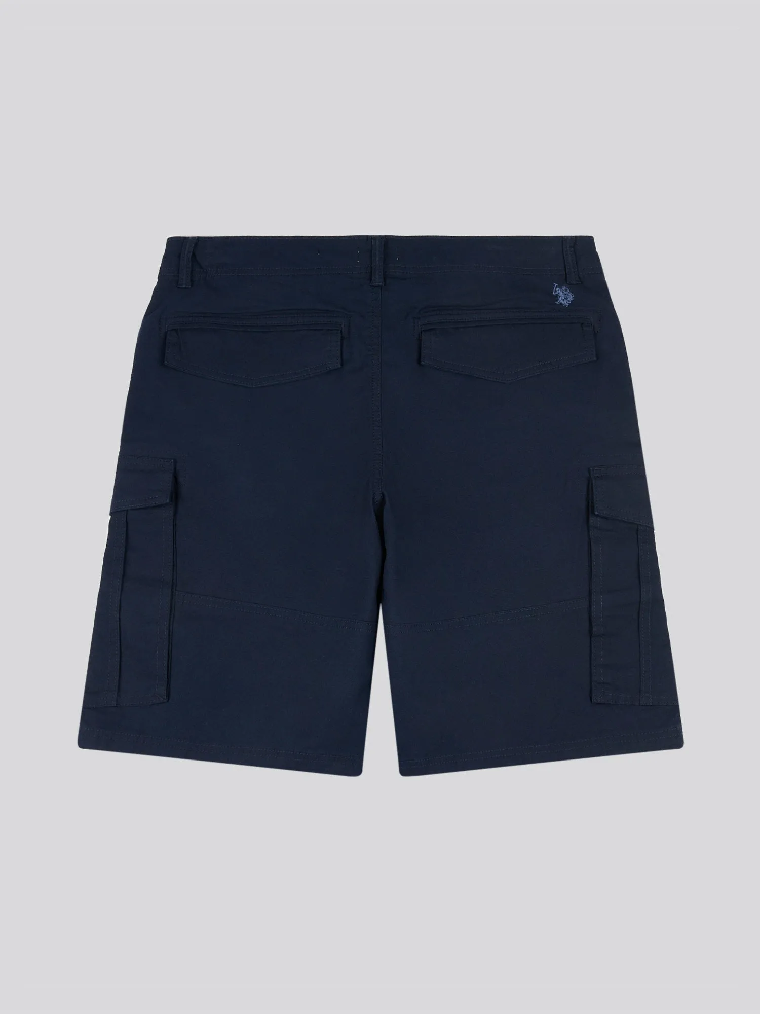 Mens Dobby Weave Cargo Short in Dark Sapphire Navy / Moonlight Blue DHM