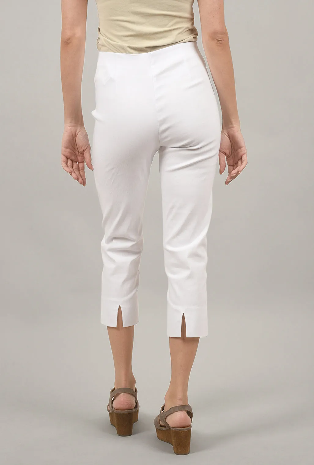 Mindy Cropped Pant, White