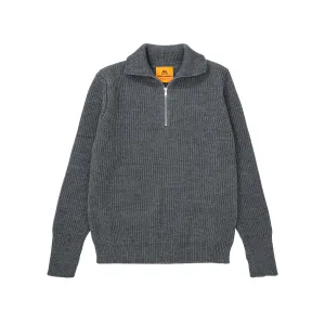 Navy Half-Zip Grey