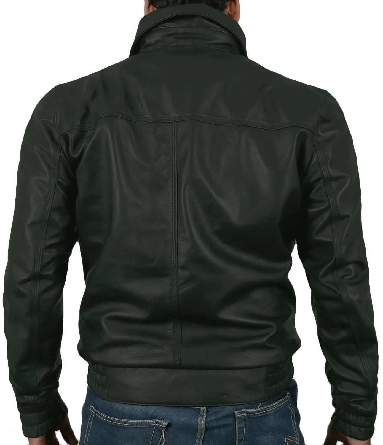 Orbitara Tan Bomber Leather Jacket