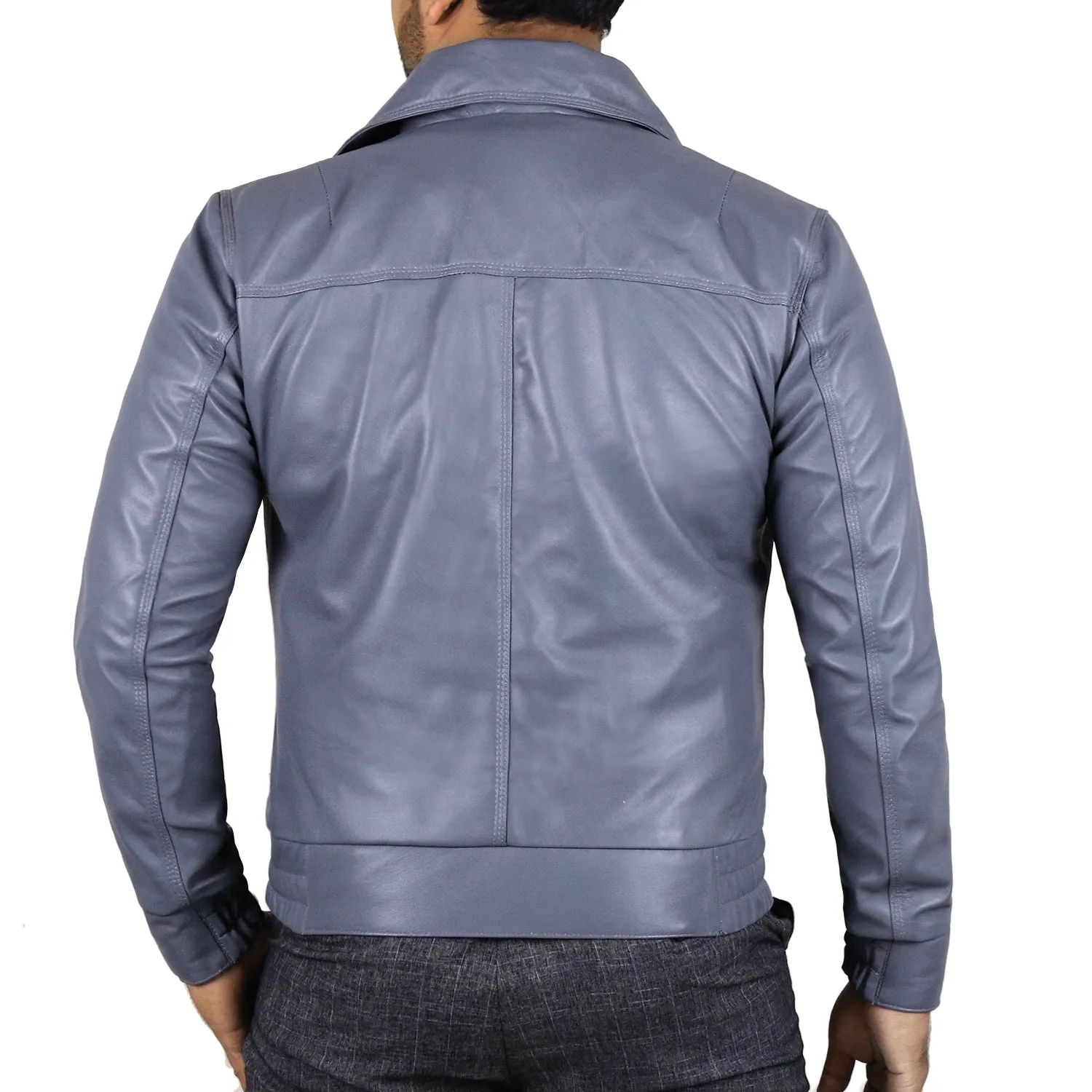 Orbitara Tan Bomber Leather Jacket