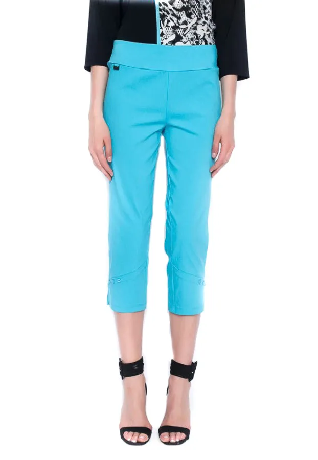 Picadilly YM952 Capri Pants with Button Detailing