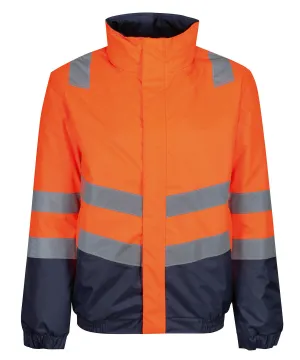 Pro hi-vis classic bomber jacket | Orange/Navy