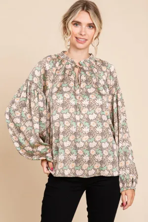 RAYLEN SATIN BLOUSE