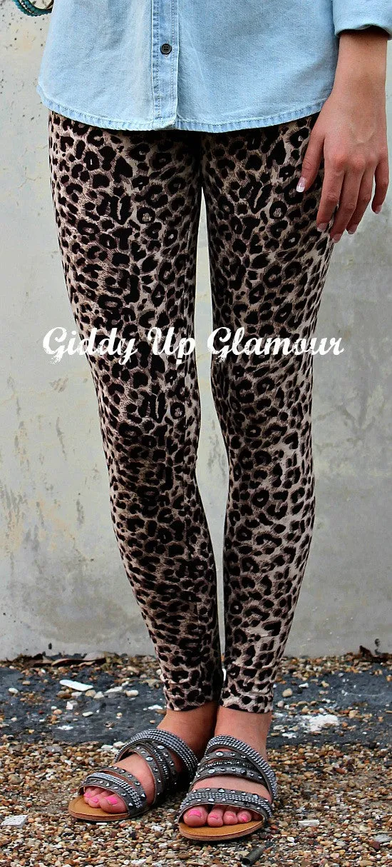 Seeing Spots Brown Leopard Leggings