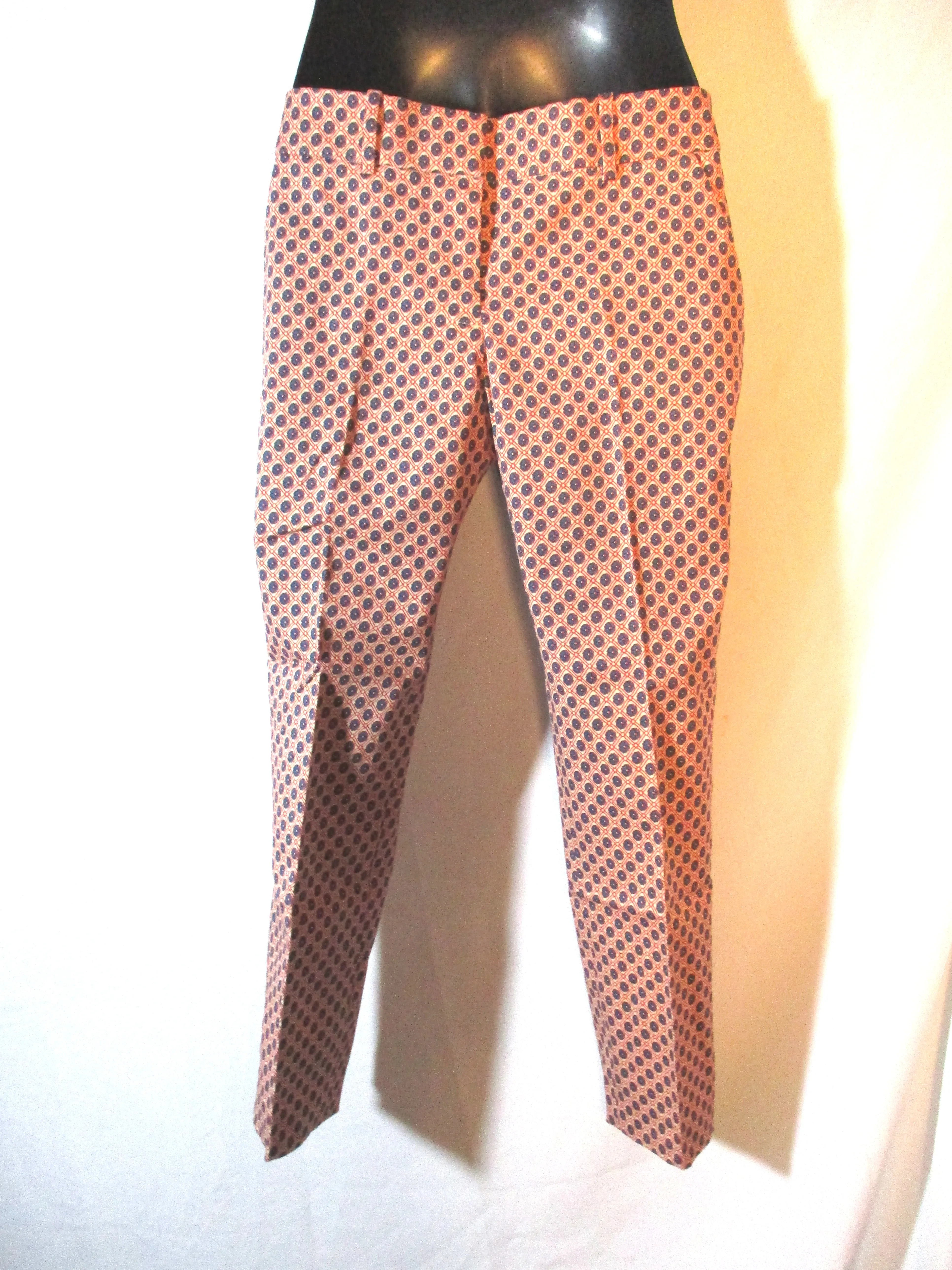 Set J. CREW Cafe Capri Cropped Pants 4 4P Polka Dot Paisley Floral