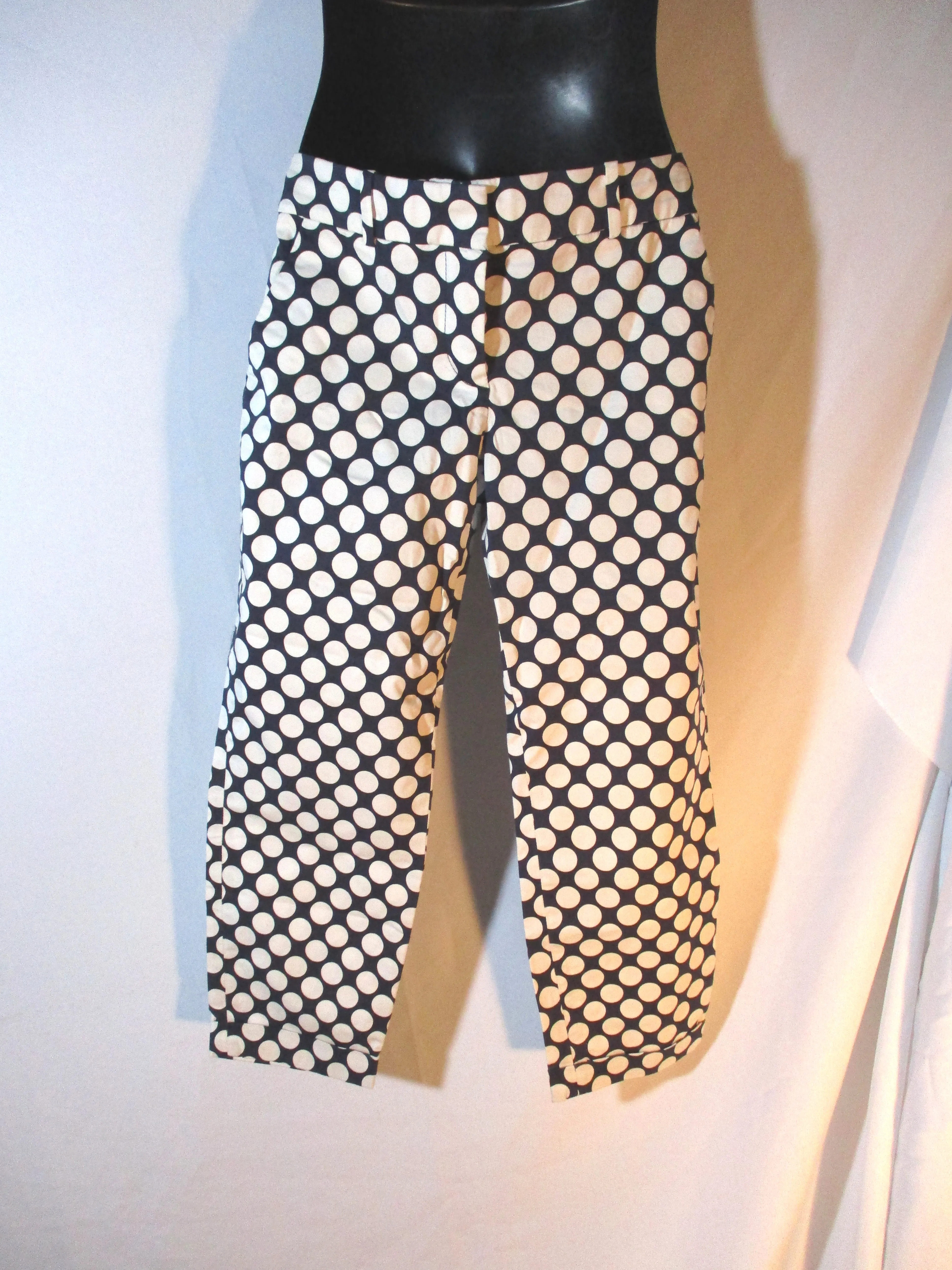 Set J. CREW Cafe Capri Cropped Pants 4 4P Polka Dot Paisley Floral