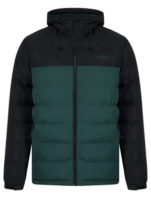 Tassilo Micro-Fleece Lined Quilted Puffer Jacket with Hood in Jet Black - Tokyo Laundry