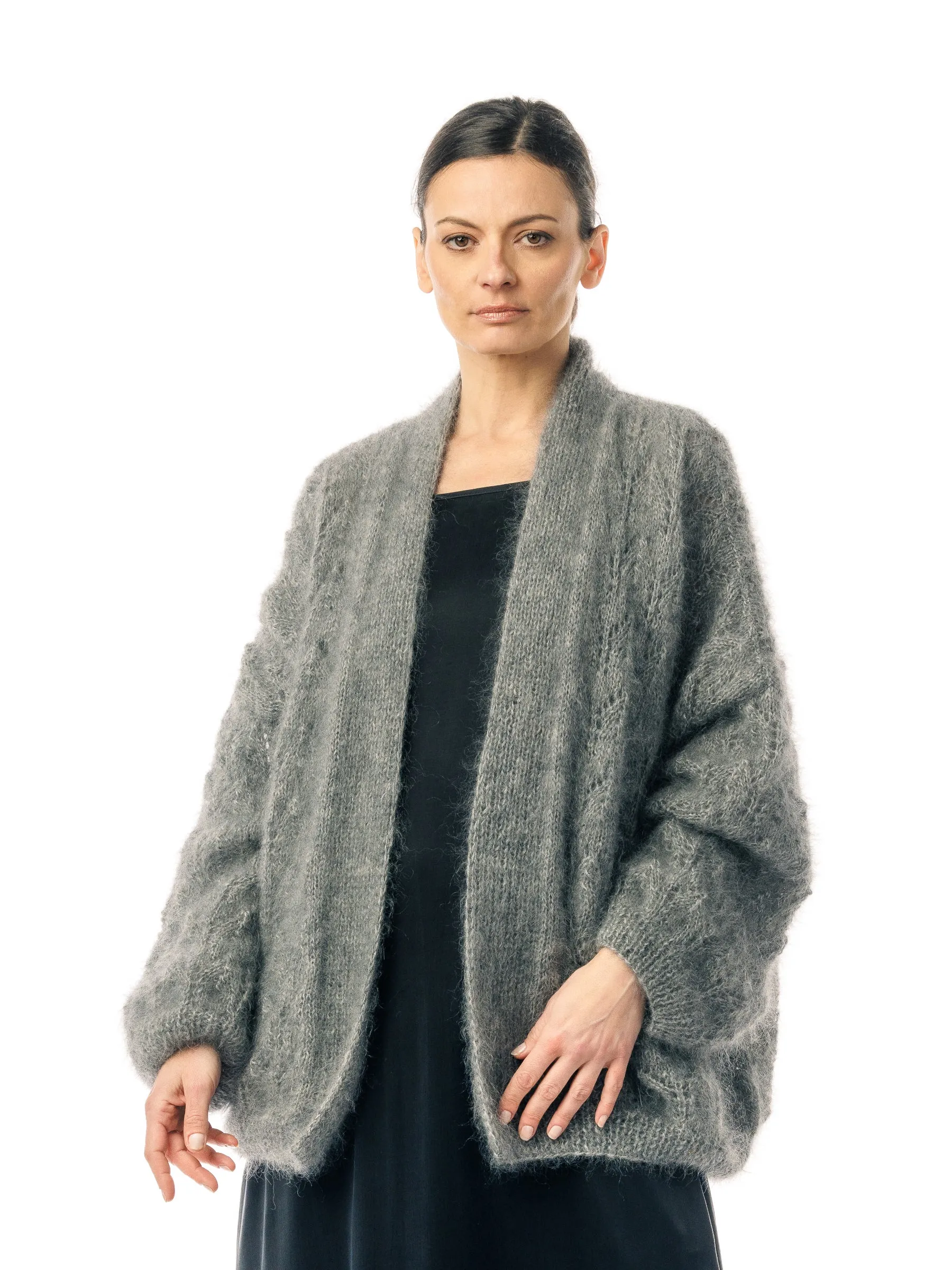 The Grey Cat Wool Cardigan