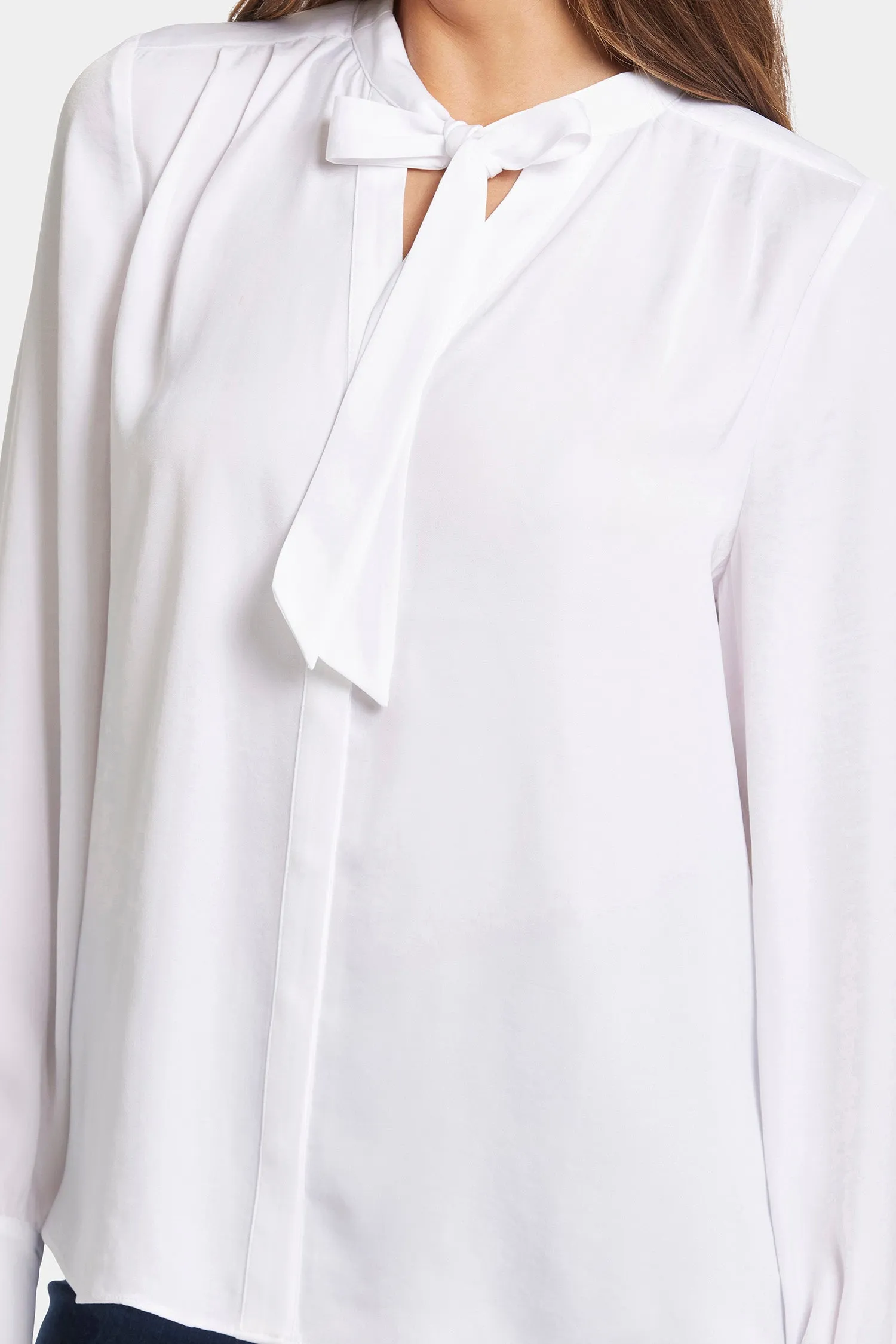 Tie-Neck Blouse - Optic White