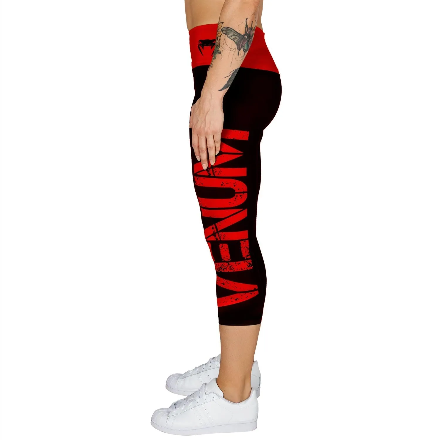 Venum Power Cropped Leggings - Black/Red