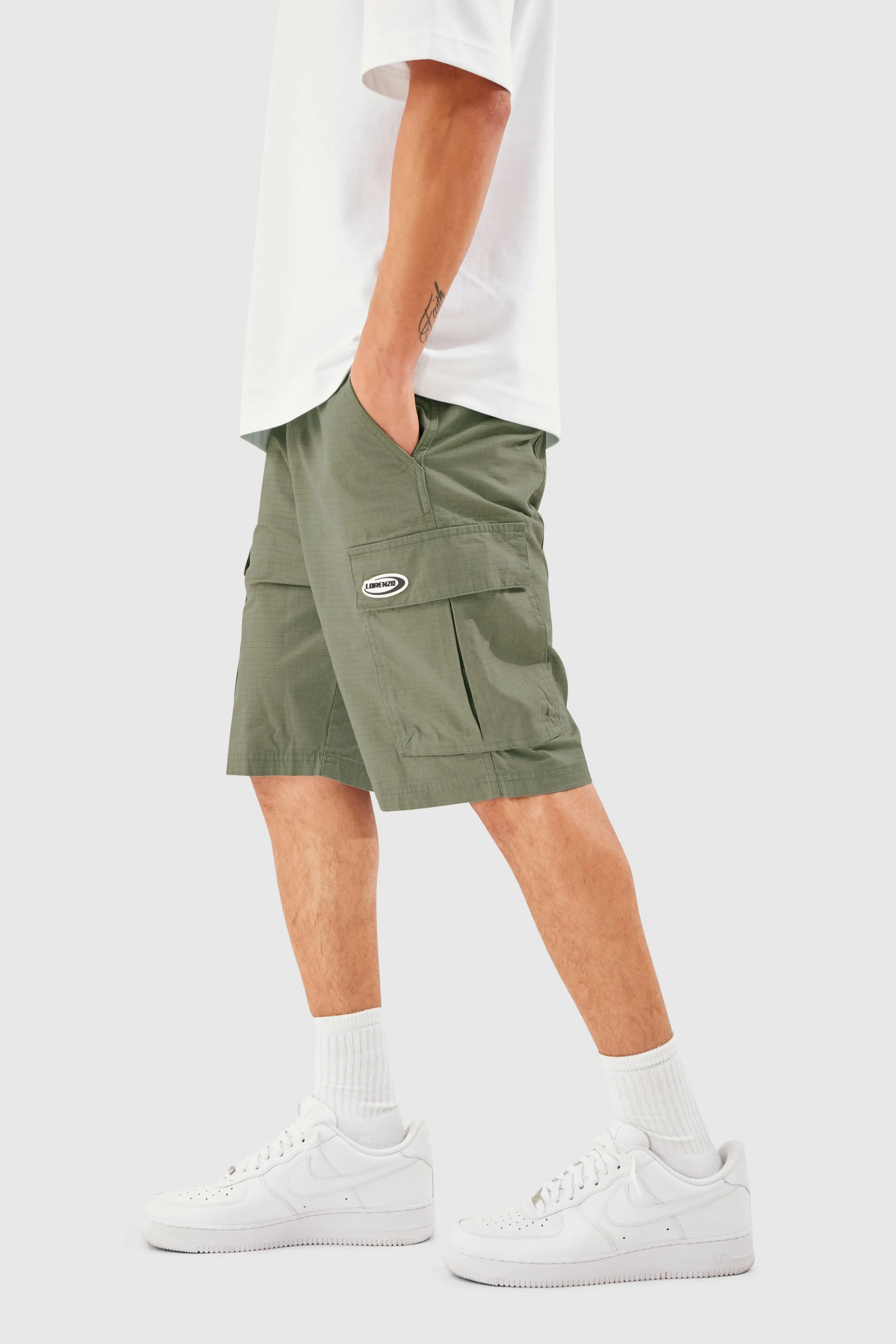 VOLANTE CARGO SHORT - SAGE KHAKI