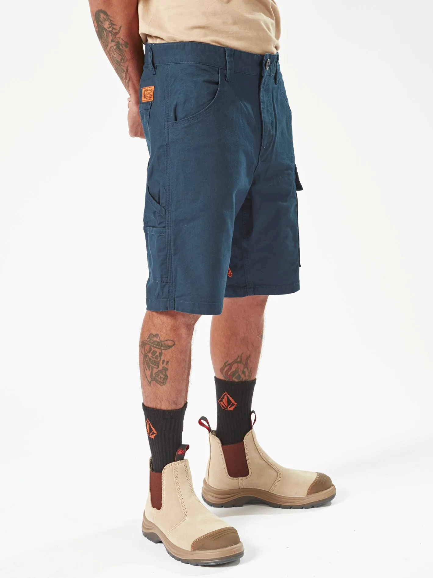 Volcom Workwear Caliper Work Shorts - Navy