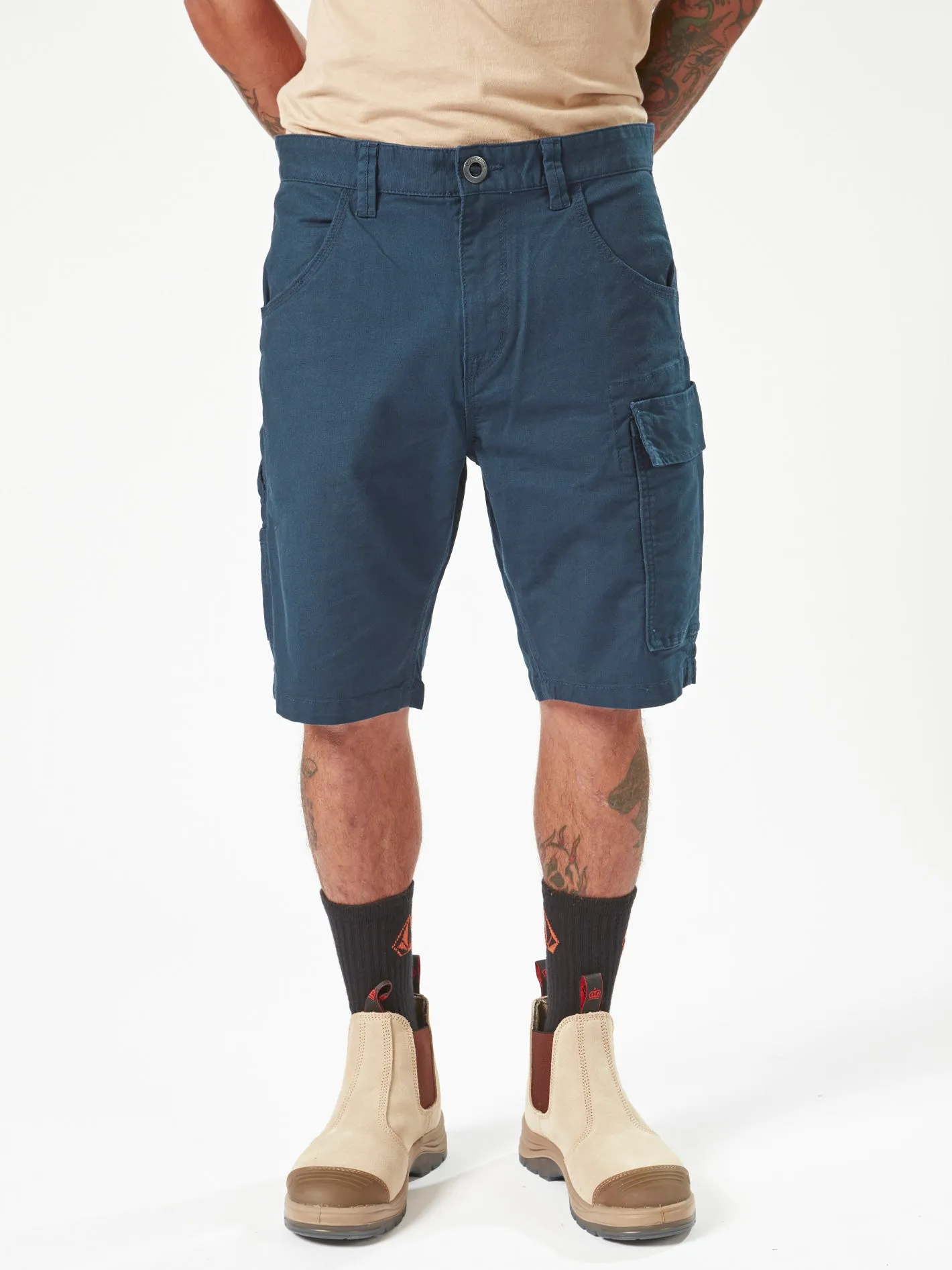 Volcom Workwear Caliper Work Shorts - Navy