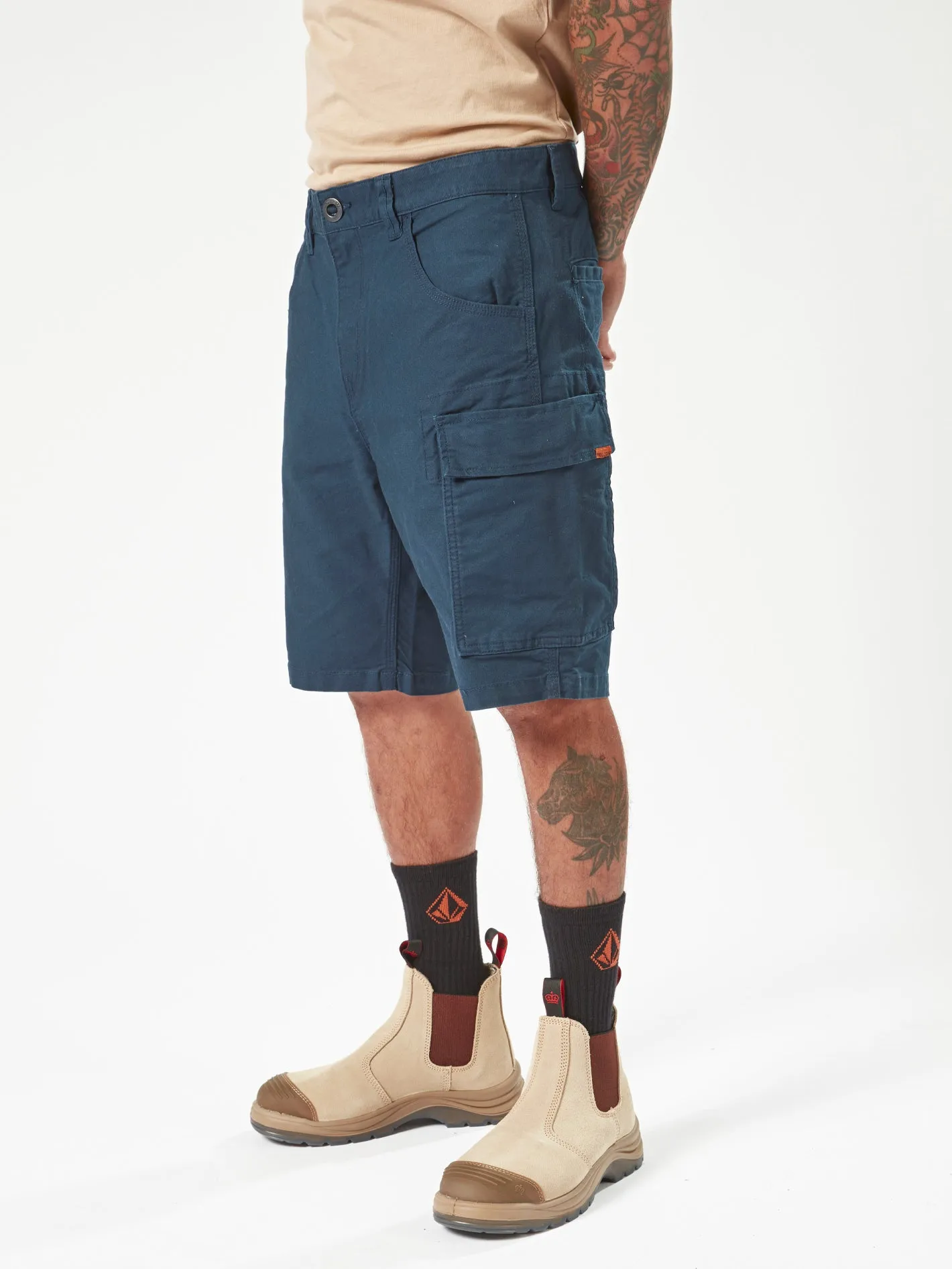 Volcom Workwear Caliper Work Shorts - Navy