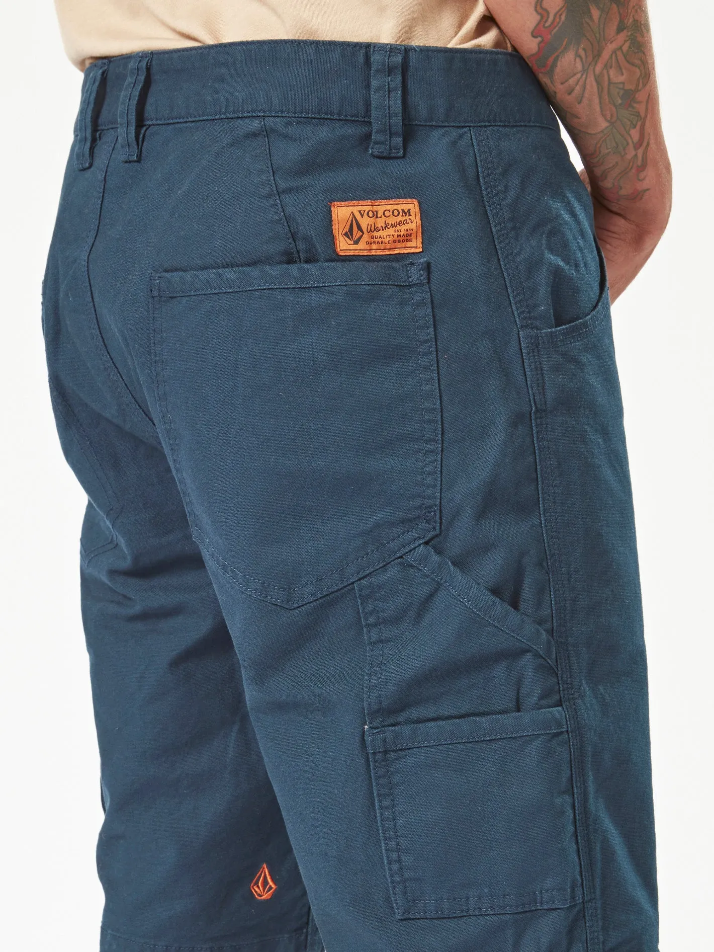 Volcom Workwear Caliper Work Shorts - Navy