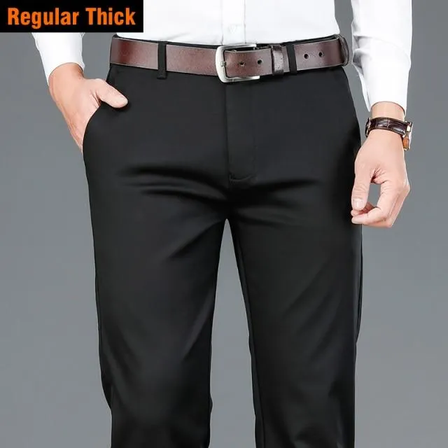 West Louis™ Classic Style Business Fashion Cotton Pants