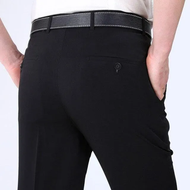 West Louis™ Men Silk Elegant Business Pants