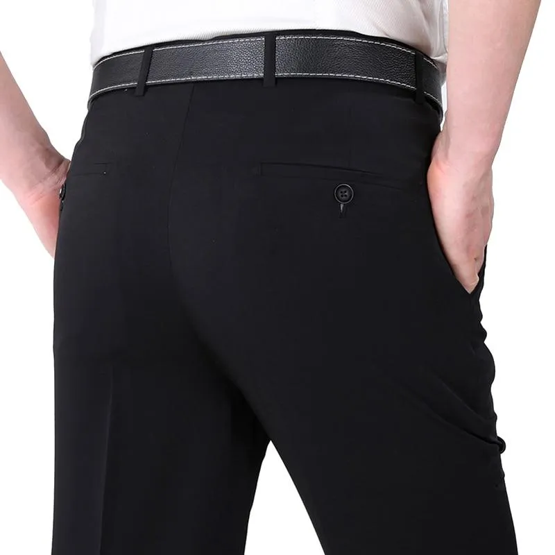 West Louis™ Men Silk Elegant Business Pants