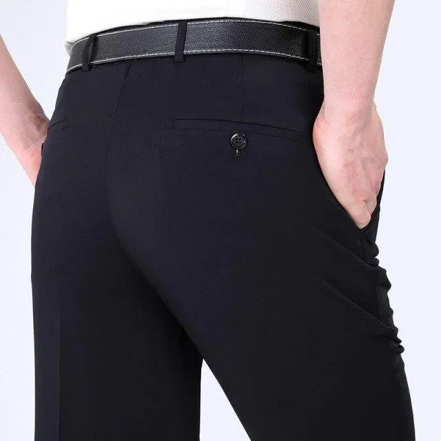 West Louis™ Men Silk Elegant Business Pants