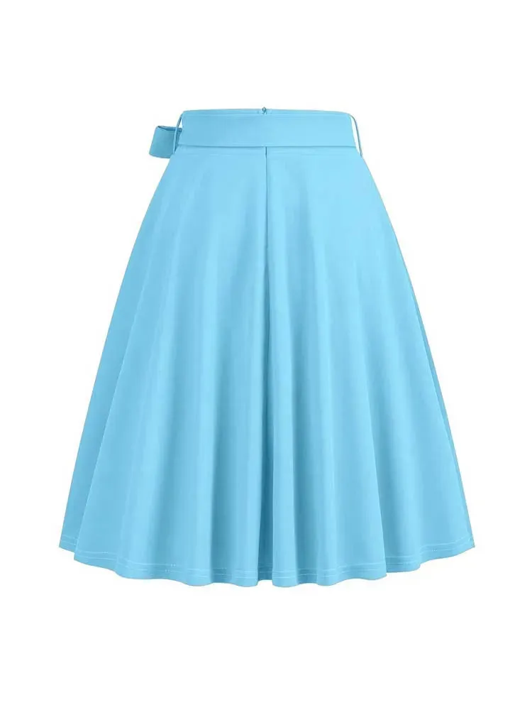 Women High Waist A-Line Skirt