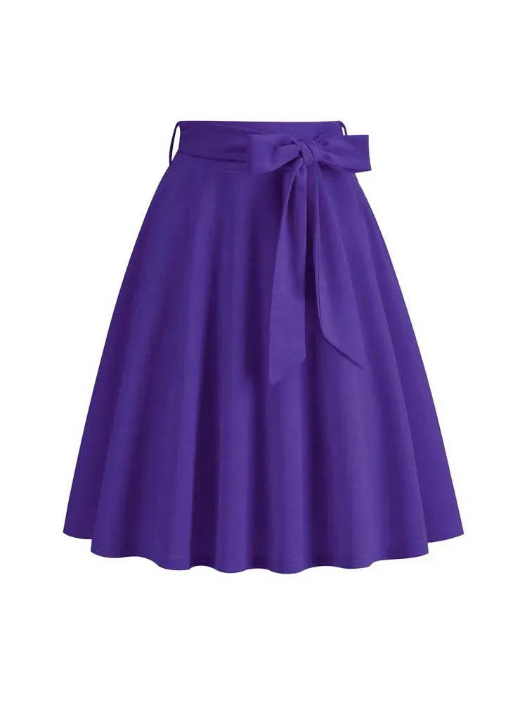 Women High Waist A-Line Skirt