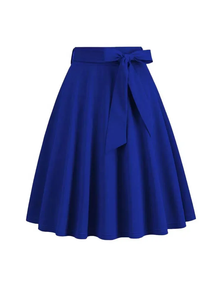 Women High Waist A-Line Skirt