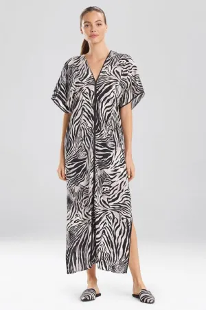 Zebra - Viscose Voile Caftan